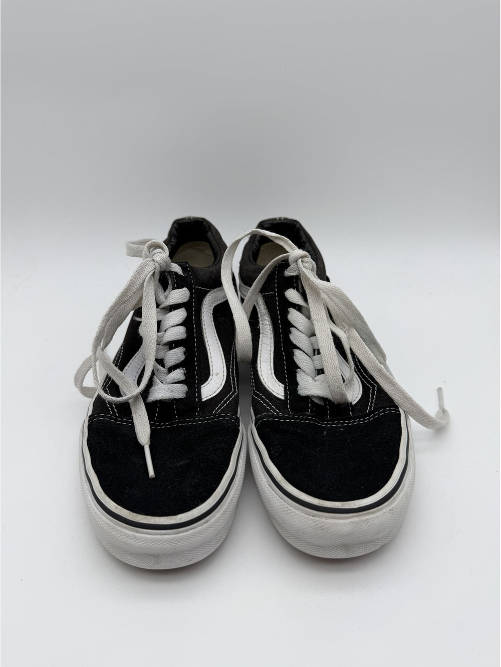 Vans Old Skool Black and White Sneakers Size 5 Men's, 6.5 Women's